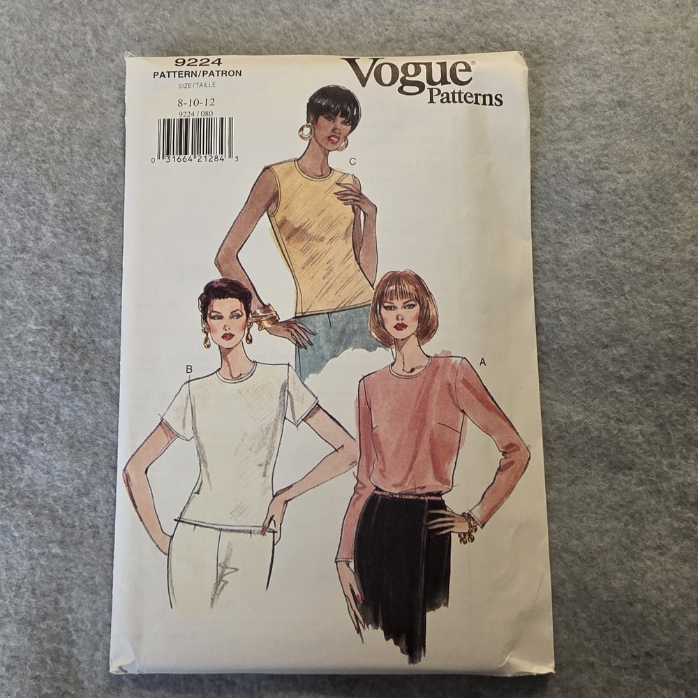 Vogue 9224 Women's Dress Sewing Pattern Size 8 10 12 Contemporary Original